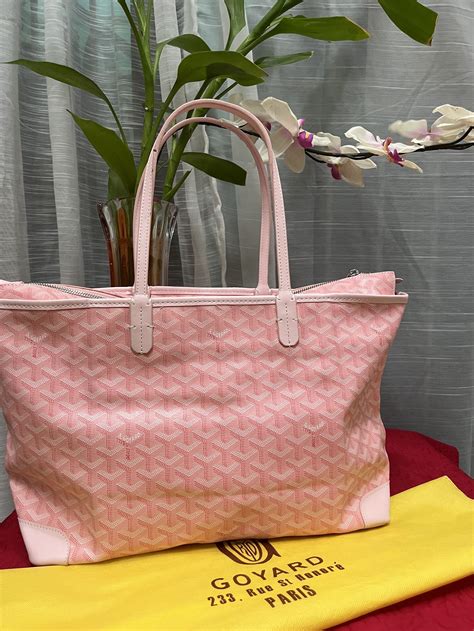 goyard pink bag price|goyard tote bag size.